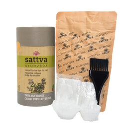 Sattva Natural Herbal Dye for Hair naturalna ziołowa farba do włosów Dark Ash Blonde 150g