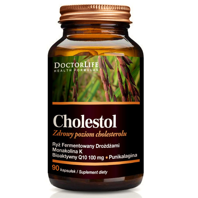 Doctor Life Cholestol monakolina K z bioaktywnym Q10 suplement diety 90 kapsułek