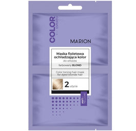 Marion Color Esperto maska fioletowa ochładzająca kolor do włosów farbowanych na blond 2x20ml
