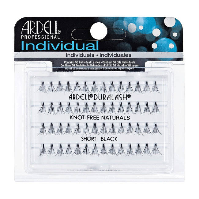 Ardell Individual Knot-Free zestaw 56 kępek rzęs Short Black