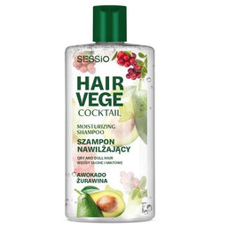 Sessio Hair Vege Cocktail nawilżający szampon do włosów Awokado i Żurawina 300g
