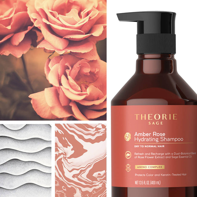 Theorie Sage Amber Rose Hydrating Shampoo nawilżający szampon do włosów suchych i normalnych 400ml