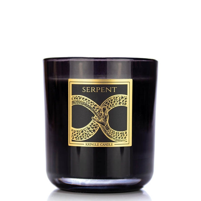 Kringle Candle Black Line Collection świeca z dwoma knotami Serpent 340g