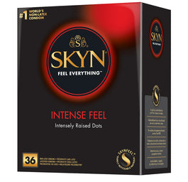 Unimil Skyn Intense Feel nielateksowe prezerwatywy z wypustkami 36szt