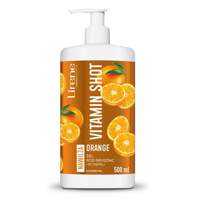 Lirene Vitamin Shot żel pod prysznic i do kąpieli Orange 500ml