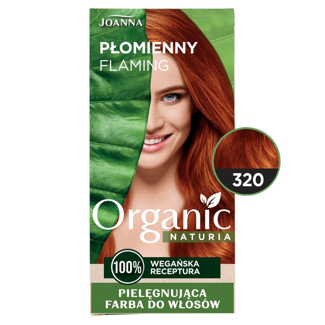 Joanna Naturia Organic pielęgnująca farba do włosów 320 Płomienny