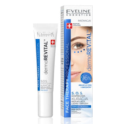 Eveline Cosmetics Face Therapy Professional Dermorevital kuracja S.O.S. redukująca cienie i obrzęki pod oczami 15ml
