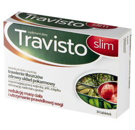 Travisto Slim suplement diety wspierający trawienie tłuszczów i wspomagający redukcję masy ciała 30 tabletek