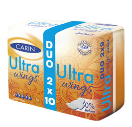 Carin Ultra Wings podpaski higieniczne duo pack 2x10szt