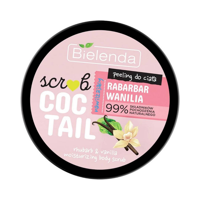 Bielenda Scrub Coctail nawilżający peeling do ciała Rabarbar + Wanilia 350g