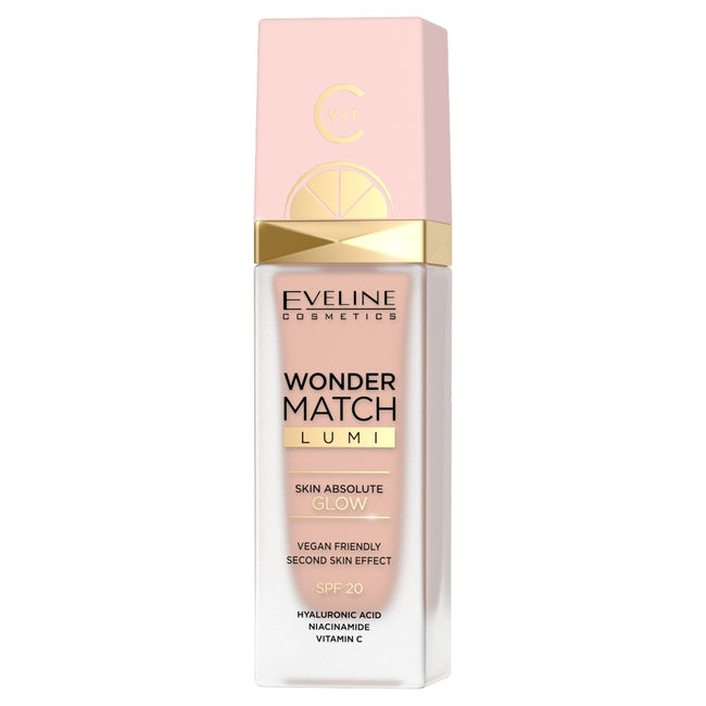 Eveline Cosmetics Wonder Match Lumi luksusowy podkład rozświetlający do twarzy 10 Vanilla 30ml