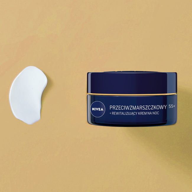 Nivea Przeciwzmarszczkowy + Rewitalizujący krem na noc 55+ 50ml