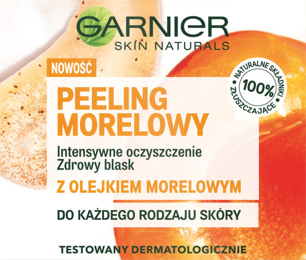 Garnier Skin Naturals Apricot Scrub peeling morelowy intensywne oczyszczenie 50ml