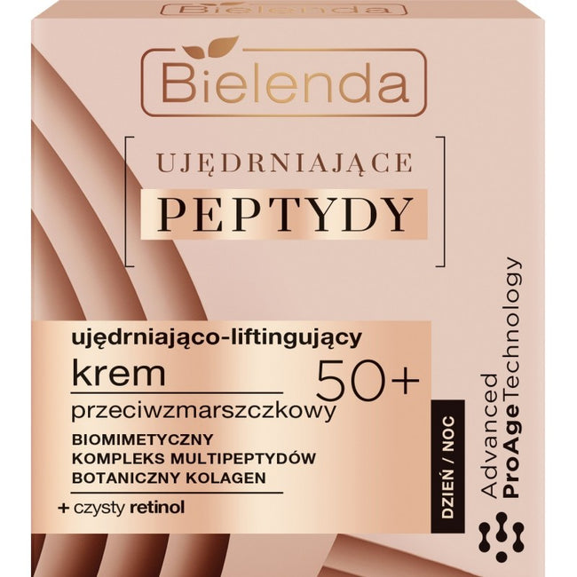 Bielenda Ujędrniające Peptydy 50+ ujędrniająco-liftingujący krem przeciwzmarszczkowy na dzień i noc 50ml