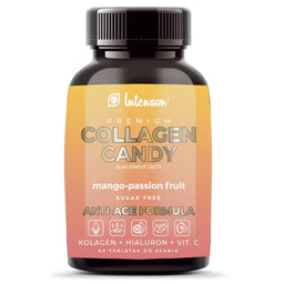 Intenson Collagen Candy suplement diety o smaku mango-marakuja 60 tabletek do ssania