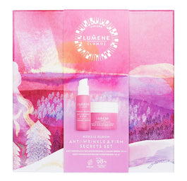 Lumene Nordic Bloom Lumo Anti-Wrinkle & Firm Secrets zestaw Anti-Wrinkle & Firm Day Moisturizer 50ml + Anti-Wrinkle & Firm Moisturizing V-Shape Serum 30ml