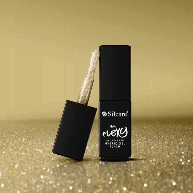 Silcare Flexy Hybrid Gel lakier hybrydowy Flash Gold 4.5g