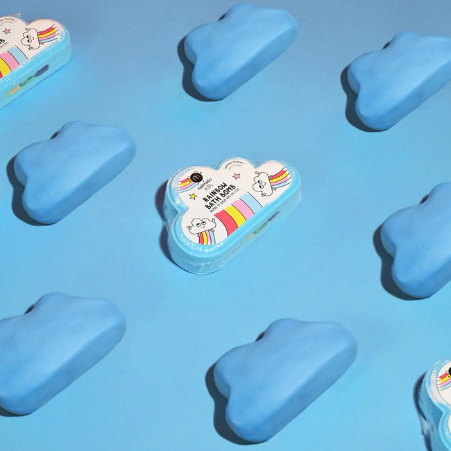 Nailmatic Kids Rainbow Bath Bomb tęczowa kula do kąpieli dla dzieci
