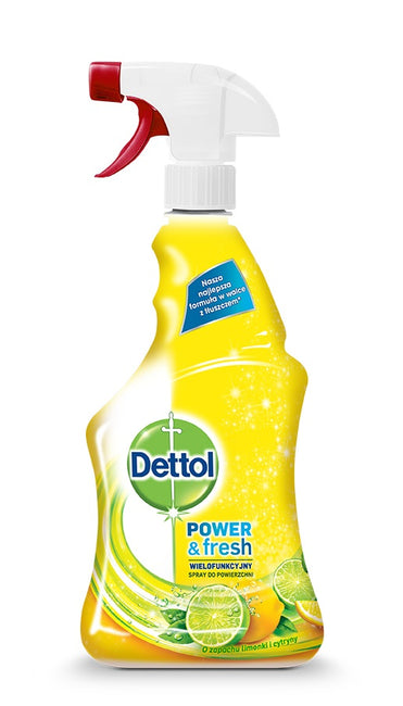 Dettol Dettol spray do czyszczenia powierzchni wielofunkcyjny Power&Fresh Limonka i Cytryna 500ml