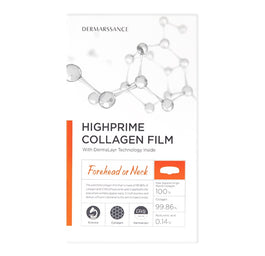 DERMARSSANCE Highprime Collagen Film Forehead or Neck płatki kolagenowe na czoło i szyję 5szt.