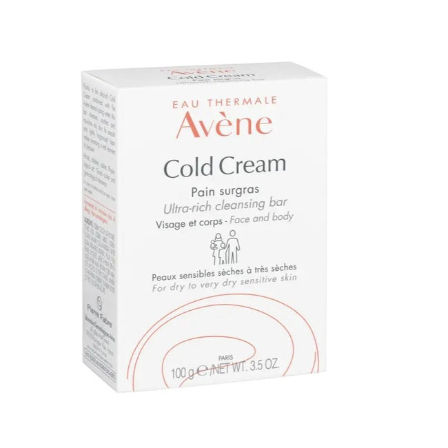 Avene Cold Cream Ultra-Rich Cleansing Bar ultrabogata kostka myjąca do twarzy i ciała 100g