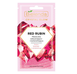 Bielenda Crystal Glow Red Rubin maseczka odżywiająco-rozświetlająca 8g