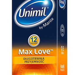 Unimil Max Love lateksowe prezerwatywy 12szt
