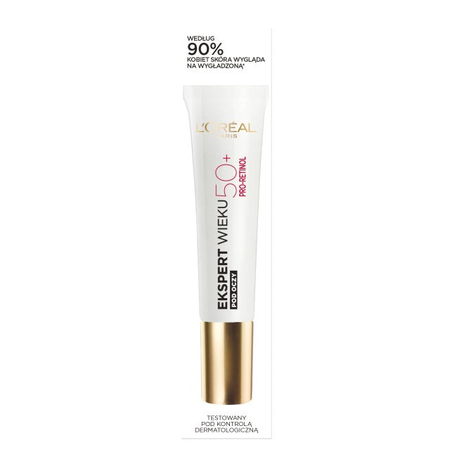 L'Oreal Paris Ekspert Wieku 50+ przeciwzmarszczkowy krem rozświetlający pod oczy 15ml