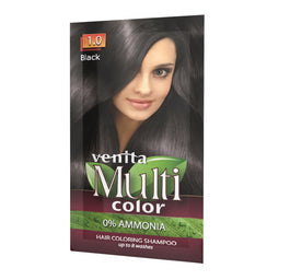 Venita MultiColor szampon koloryzujący 1.0 Czerń 40g