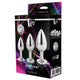 Dream Toys Gleaming Love Silver Plug Set korek analny 3szt.