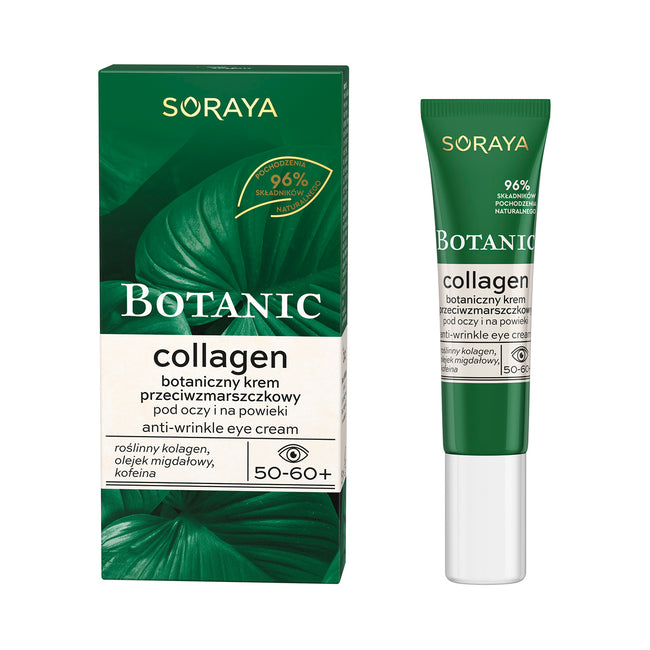 Soraya Botanic Collagen 50-60+ botaniczny krem przeciwzmarszczkowy pod oczy i na powieki 15ml