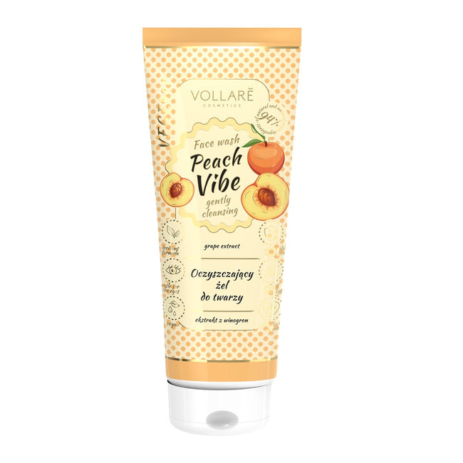 Vollare VEGEbar Peach Vibe oczyszczający żel do mycia twarzy 150ml