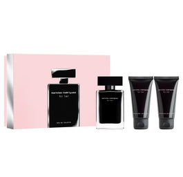 Narciso Rodriguez For Her zestaw woda toaletowa spray 50ml + balsam do ciała 50ml + żel pod prysznic 50ml