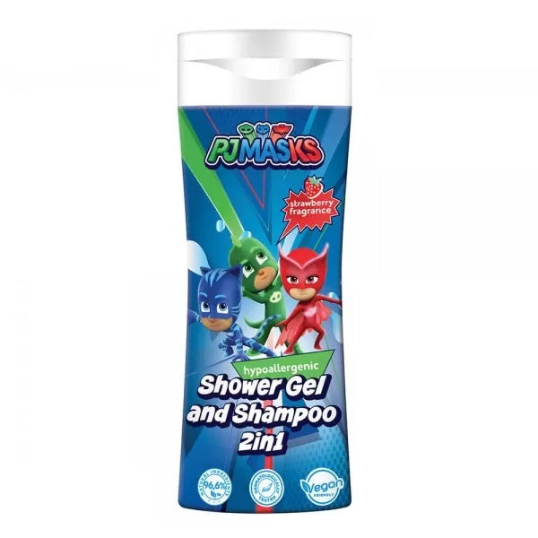 Air-Val PJ Masks żel pod prysznic i szampon 2w1 Truskawka 300ml