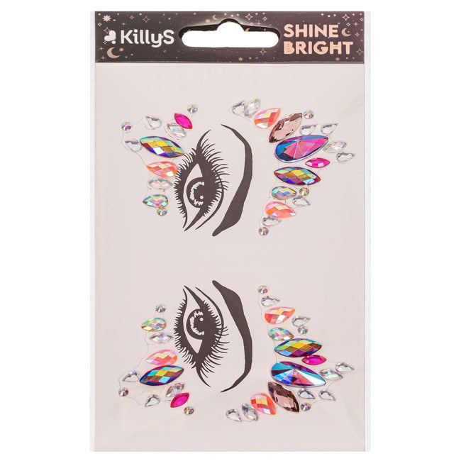 KillyS Shine Bright samoprzylepne kryształki na twarz Kolorowe