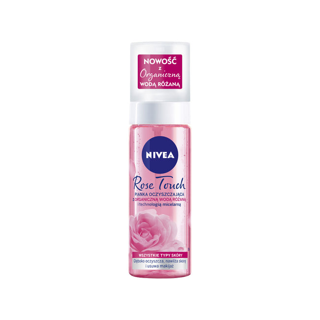 Nivea Rose Touch pianka oczyszczająca z organiczną wodą różaną 150ml