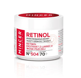 Mincer Pharma Retinol 70+ przeciwzmarszczkowy tłusty krem do twarzy No 504 50ml