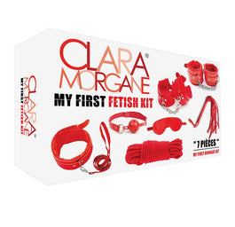 CLARA MORGANE My First Fetish Kit zestaw BDSM do zabaw Czerwony