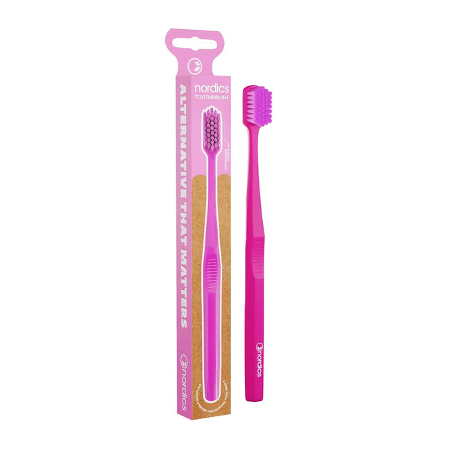 Nordics Premium Toothbrush szczoteczka do zębów z tworzywa pla Pink