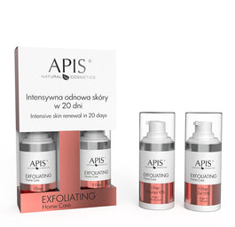 APIS Exfoliating Home Care intensywna odnowa skóry w 20 dni zestaw emulsja 10% 15ml + żel 15% 15ml