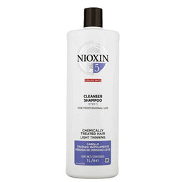 NIOXIN System 5 Cleanser Shampoo oczyszczający szampon do włosów lekko przerzedzonych i poddanych zabiegom chemicznym 1000ml