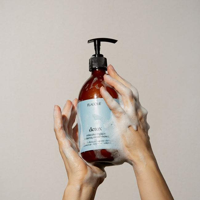 Flagolie Detox mleczko myjące z ziemią okrzemkową 500ml