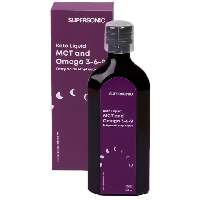 Supersonic Keto Omega 3-6-9 kwasy tłuszczowe + MCT suplement diety 250ml