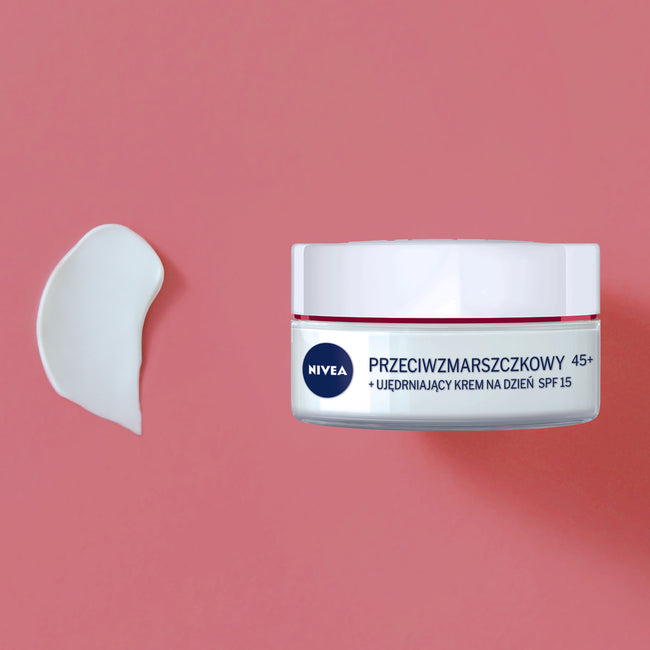 Nivea Przeciwzmarszczkowy + Ujędrniający krem na dzień SPF15 45+ 50ml