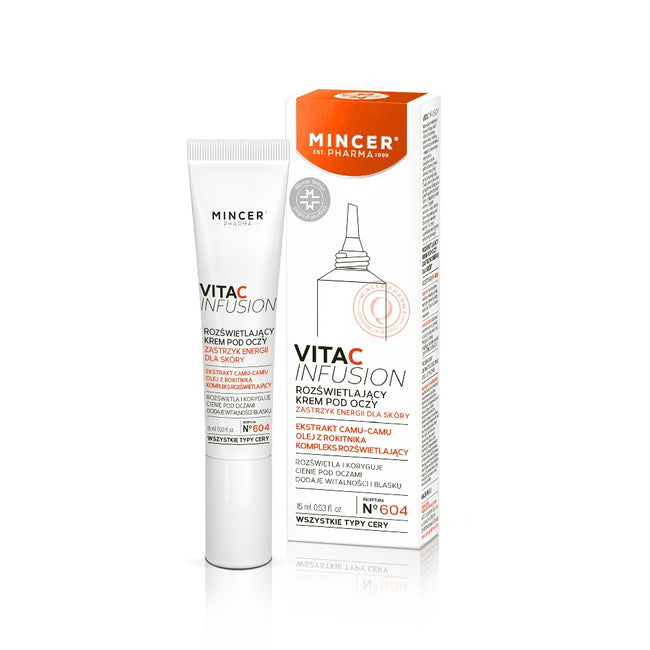 Mincer Pharma Vita C Infusion rozświetlający krem pod oczy No.604 15ml