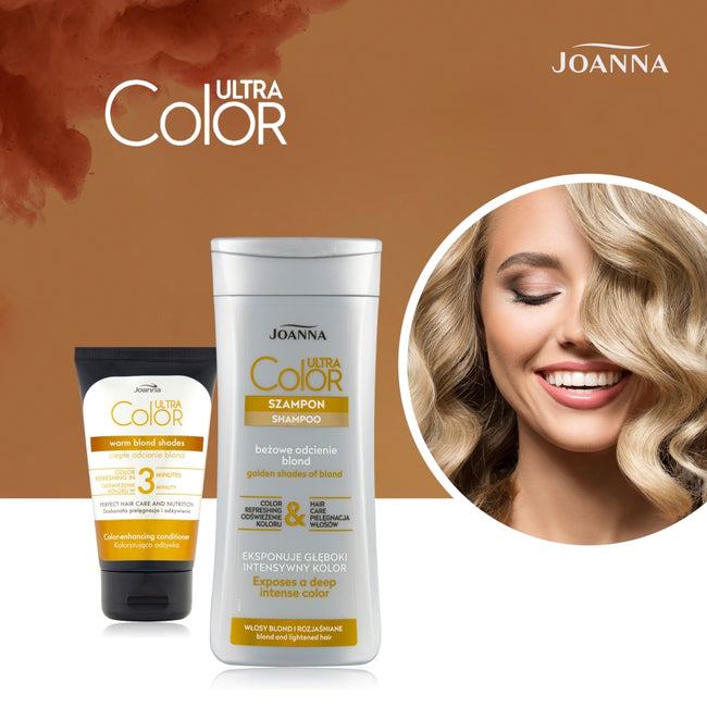 Joanna Ultra Color koloryzująca odżywka ciepłe odcienie blond 100g