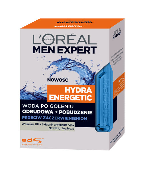L'Oreal Paris Men Expert Hydra Energetic woda po goleniu odbudowa + pobudzenie 100ml