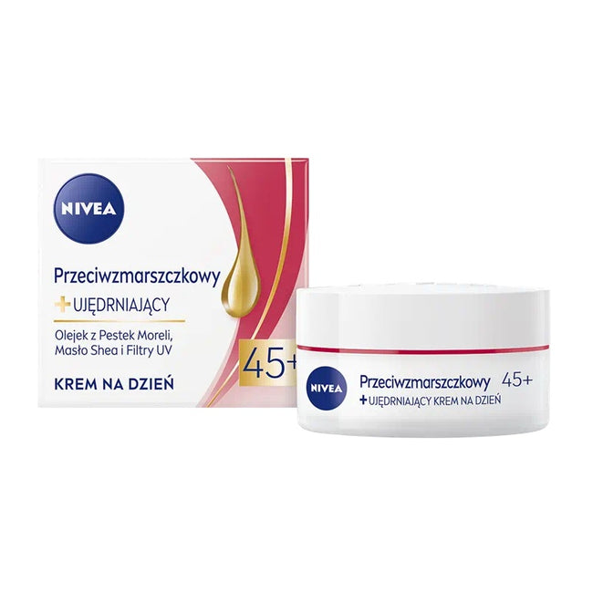 Nivea Przeciwzmarszczkowy + Ujędrniający krem na dzień SPF15 45+ 50ml