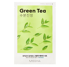 Missha Airy Fit Sheet Mask oczyszczająca maseczka w płachcie z ekstraktem z zielonej herbaty Green Tea 19ml
