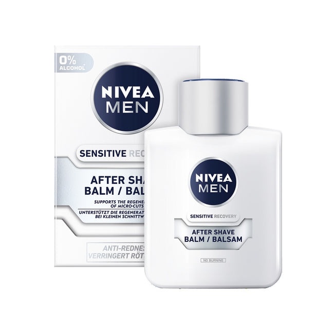 Nivea Men Sensitive Recovery zestaw balsam po goleniu 100ml + pianka do golenia 200ml